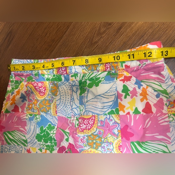 Lilly Pulitzer Girls Patchwork Print Skirt Pink Green Blue Multicolor Size 10 - Picture 4 of 5